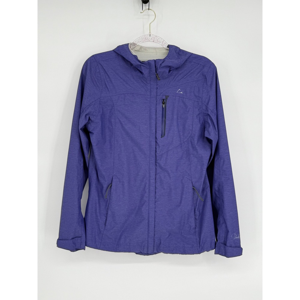 Paradox Purple Heathered Hooded Waterproof Rain Jacket Womens Sz‎ S